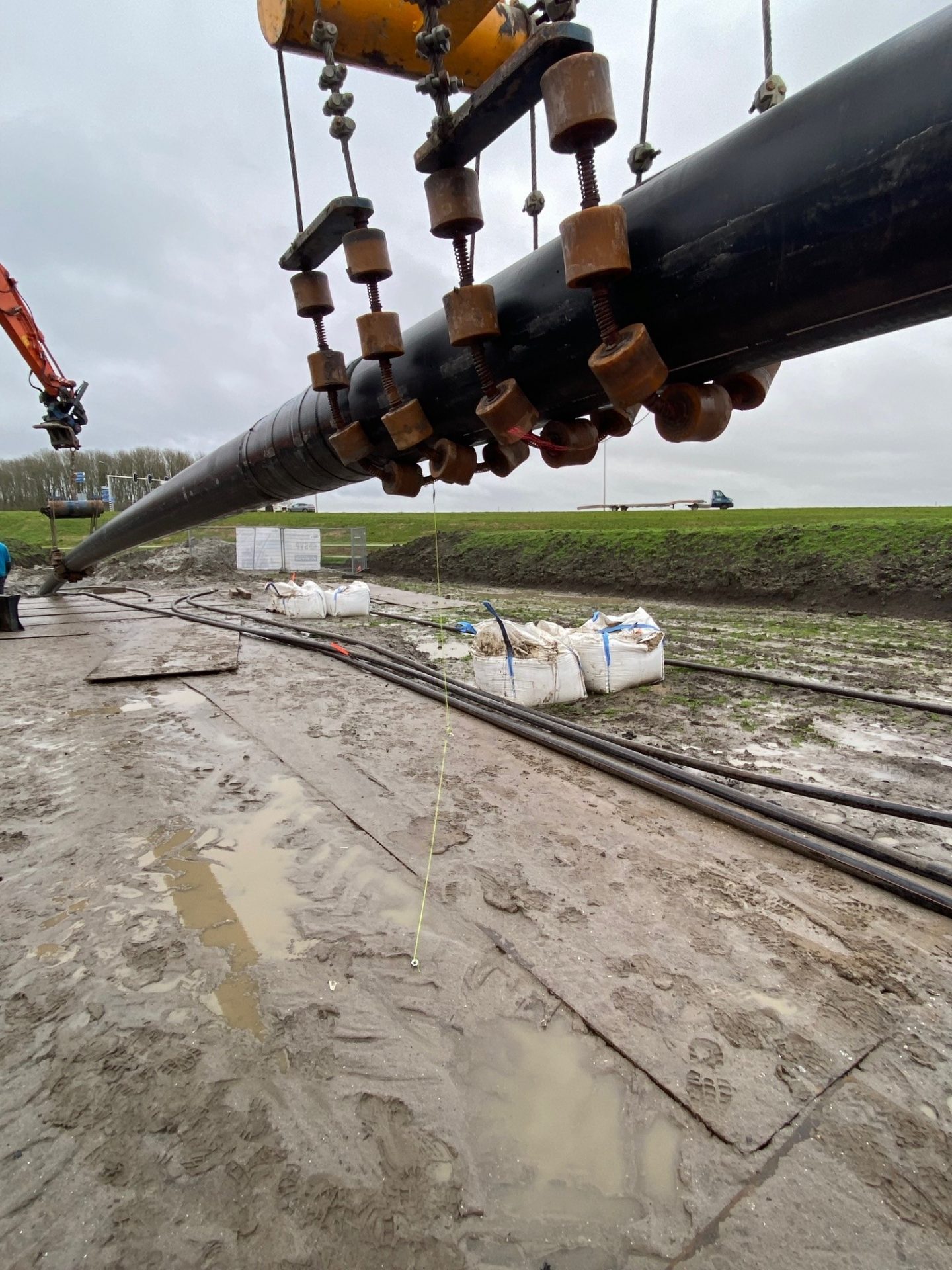 Laatste boring richting de Middenbeemster