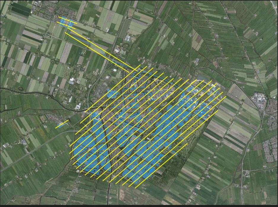 Vliegtuigje gaat thermografische scan maken van warmtenet Purmerend